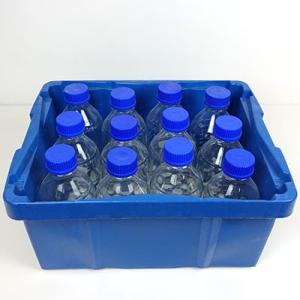 Låda med labbglas (Flaskor)